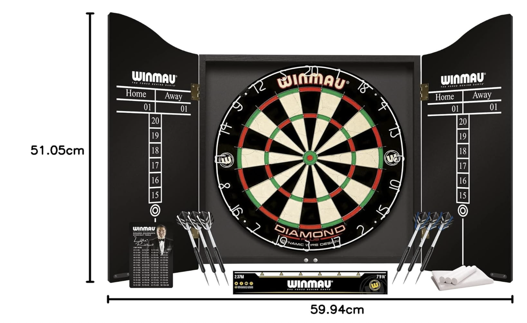 Winmau Dart-set Med Skåp och Pilar