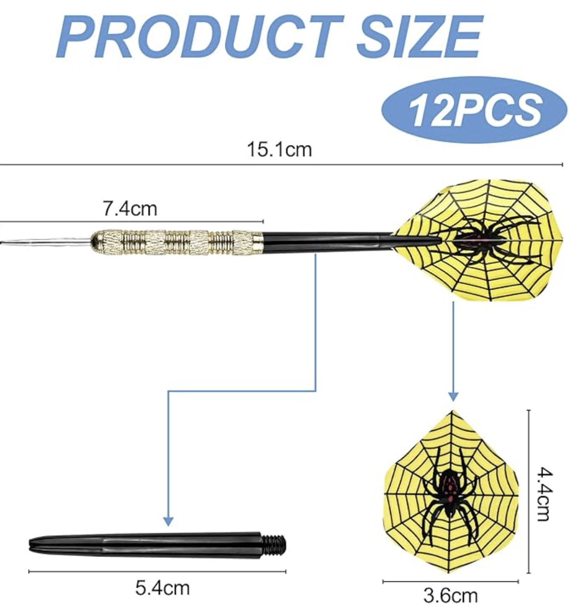 Ståldartar 12-pack - Premium Dartset för Nybörjare & Proffs