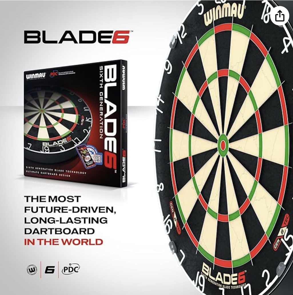 WINMAU Blade 6 Professional Bristle Darttavla