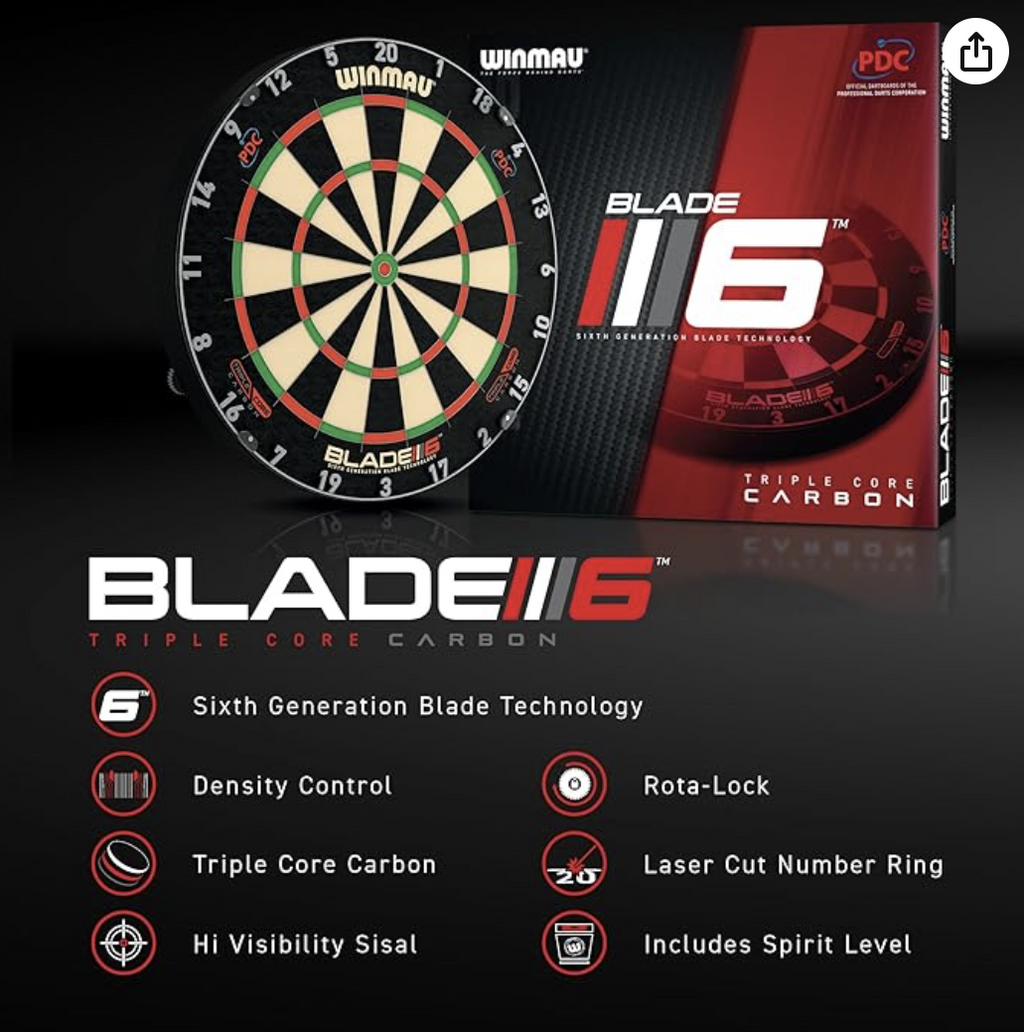 WINMAU Triple Core Dartboard Set