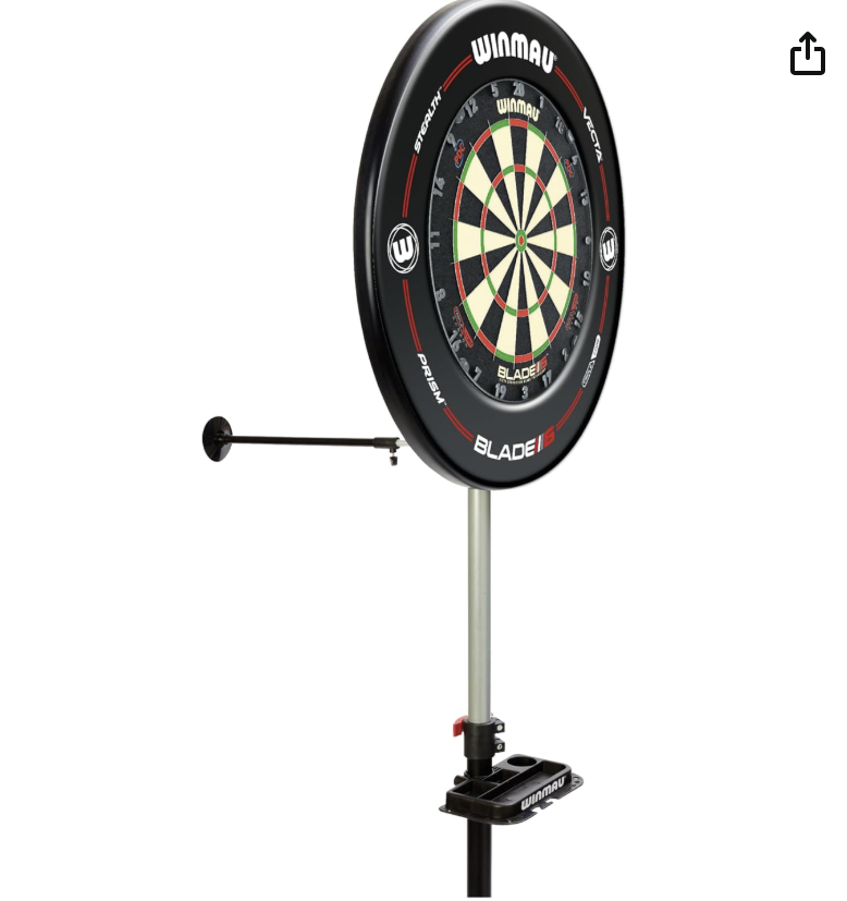 WINMAU Xtreme 2.0 Darttavlaställ - Bärbart Fristående Dartställ